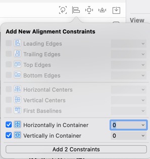 Add two constraints