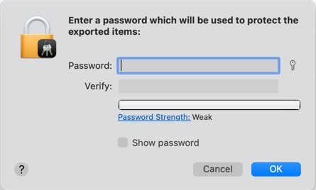 Password input dialog