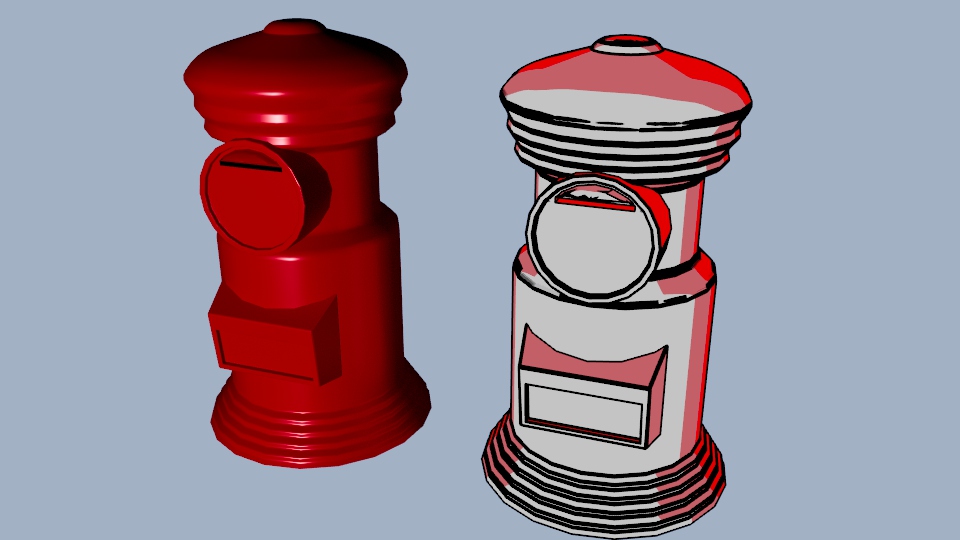 The rendering result with Angle Threshold of 3.8.