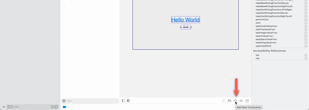 Click the "Add New Constraints" button.