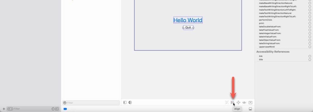 Click the "Align" button