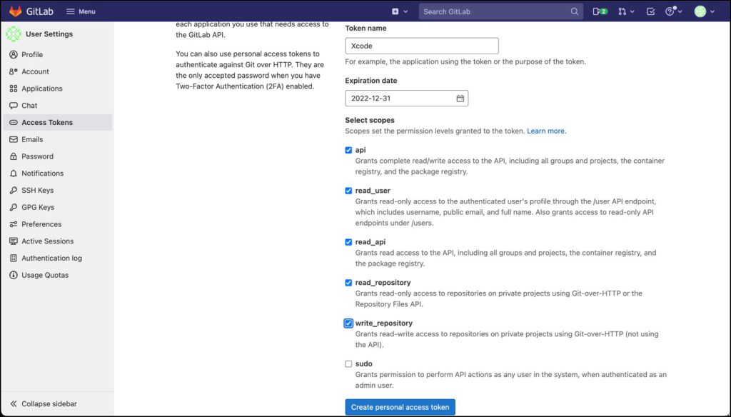 Set the permissions to be granted