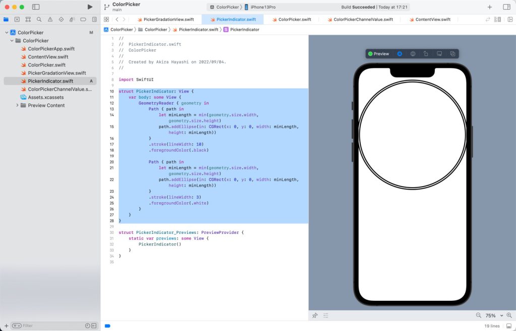 Bordering the circle with SwiftUI