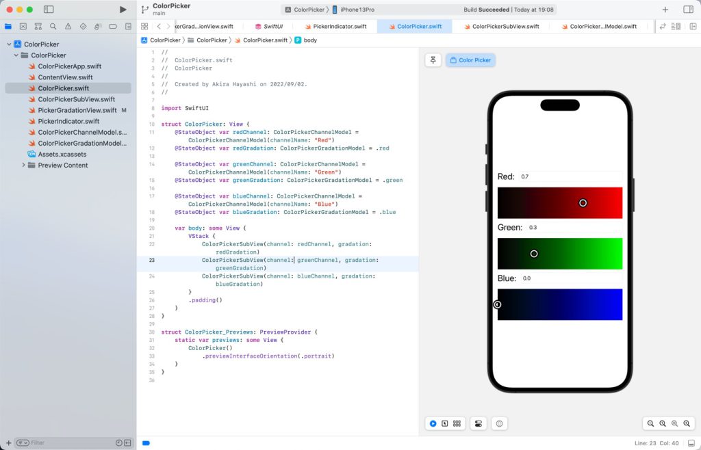 Check operation with Xcode live preview
